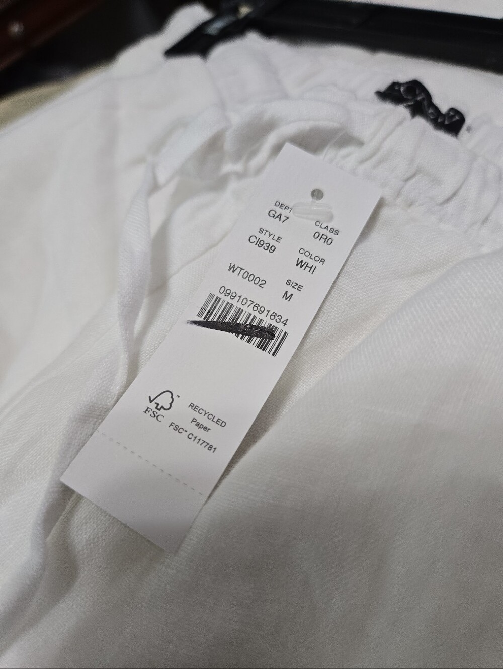 Nwt J. Crew Soleil Linen Pants In White Size Medium Travel Beach - Picture 8 of 9